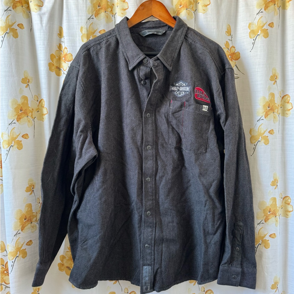 Bn Harley Davidson Multi Patch Shirt 3xl Slim